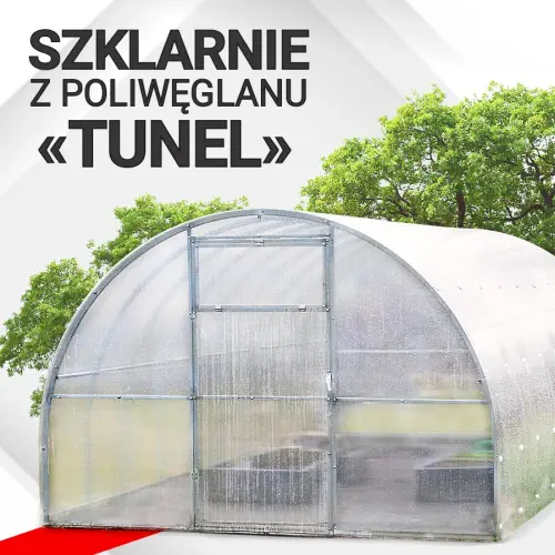 Szklarnia z poliwęglanu tunel Lun Fix